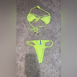 Bright yellow Bikini set for 10$